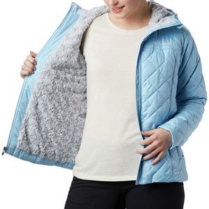 Columbia women’s Copper Crest faux Sherpa lined puffer, XL, EUC